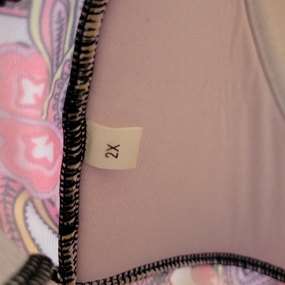 Pink Paisley 2 Piece Bathing Suit NWOT - Picture 9 of 9